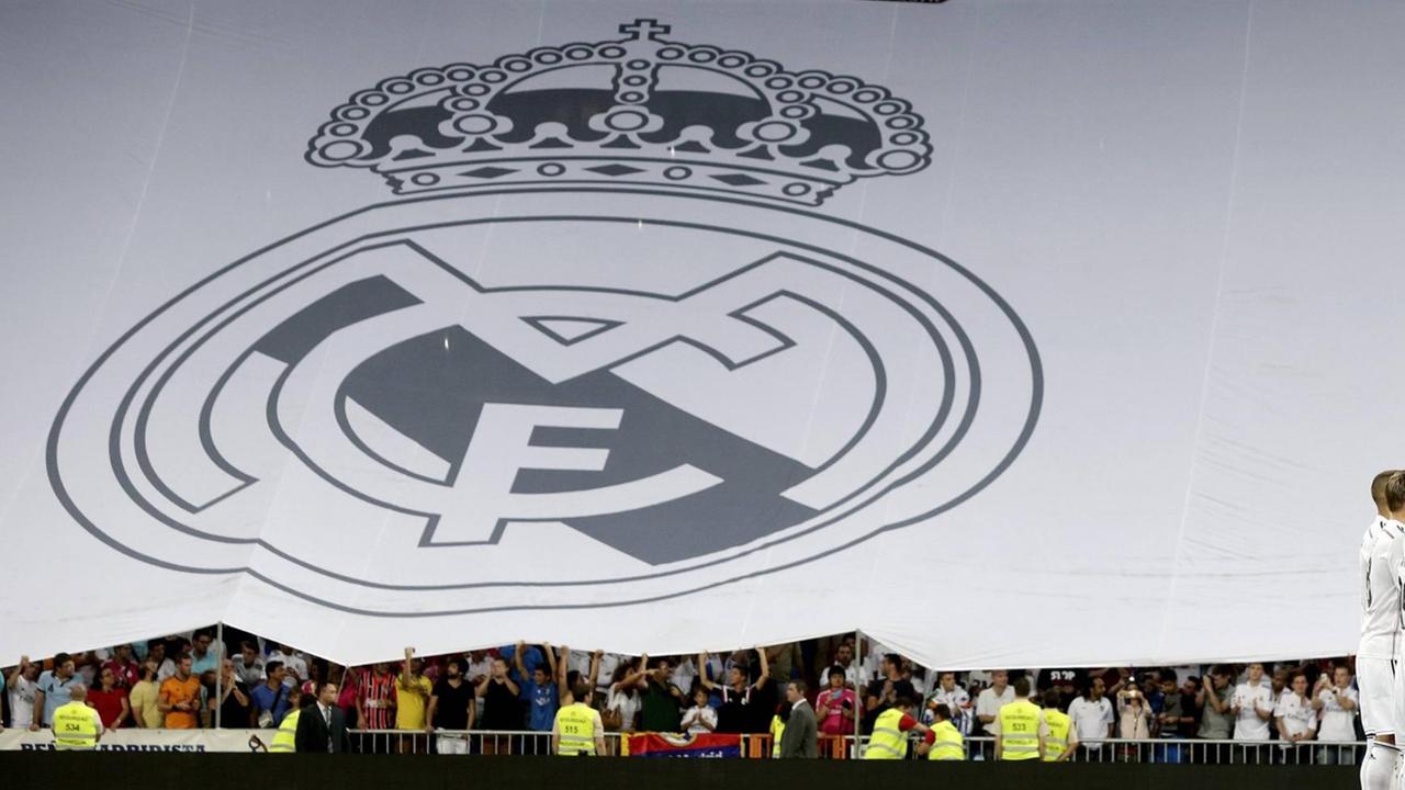 Vereinslogo von Real Madrid. Vereinslogo von Real Madrid.