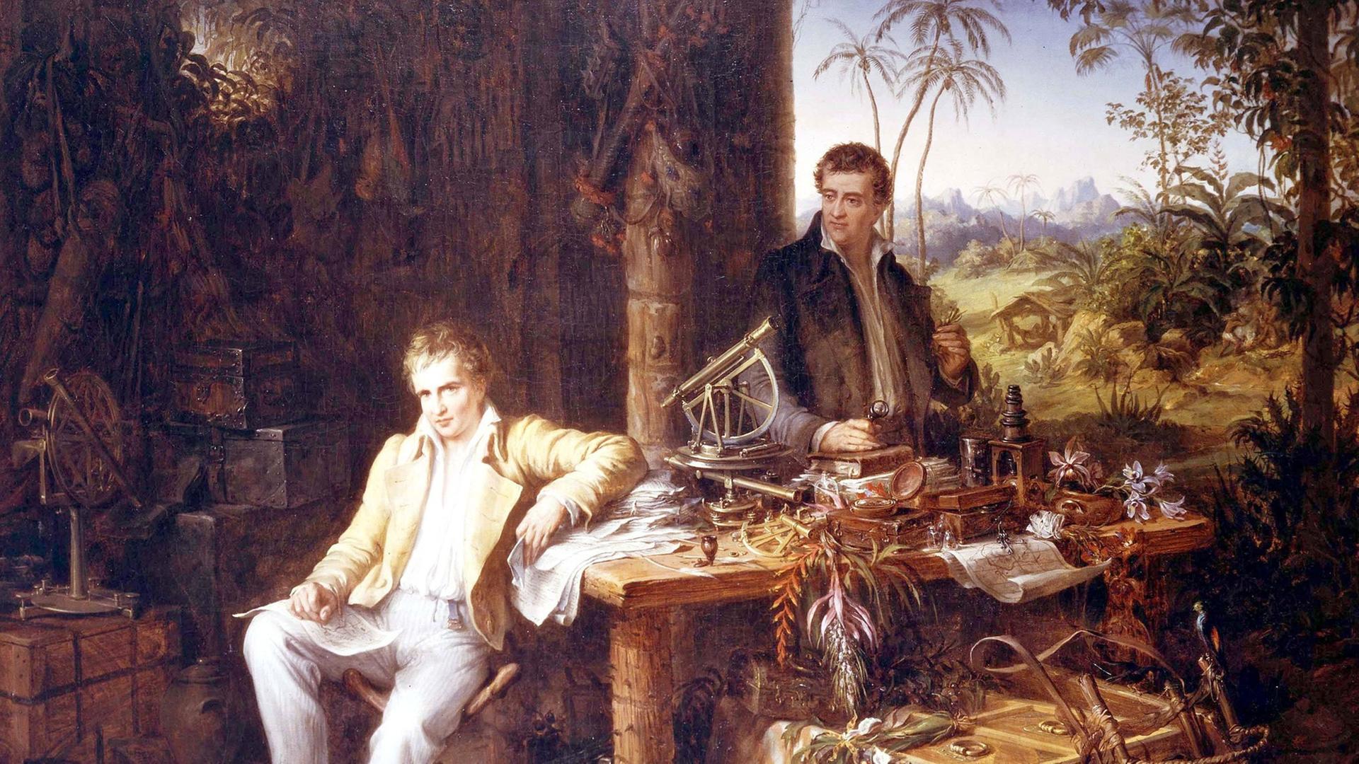Naturforscher Alexander von Humboldt (l) und der Botaniker Aimé Bonpland Naturforscher Alexander von Humboldt (l) und der Botaniker Aimé Bonpland