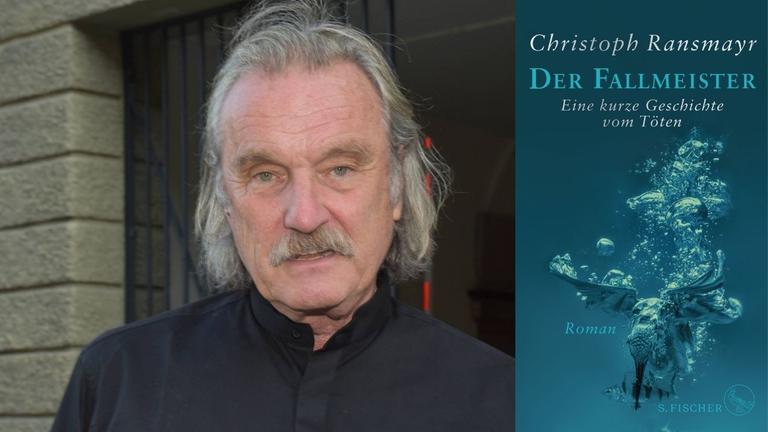 Christoph Ransmayr: "Der Fallmeister" Zu sehen sind der Autor und das Buchcover. Christoph Ransmayr: "Der Fallmeister" Zu sehen sind der Autor und das Buchcover.