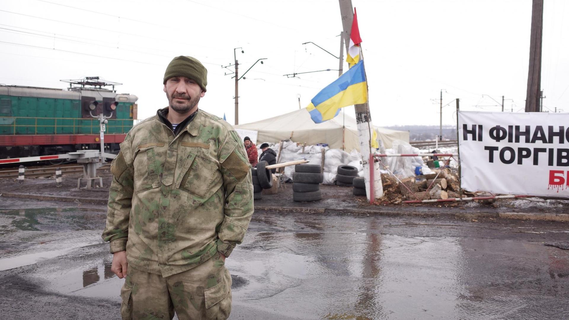 Der ukrainische 34jährige Ex-Soldat Robert. Der ukrainische 34jährige Ex-Soldat Robert.