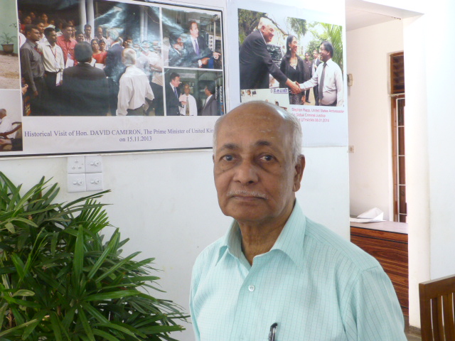 NV Kaanamylnathan war der erste Chefredakteur der Tageszeitung "Uthayan" auf Sri Lanka