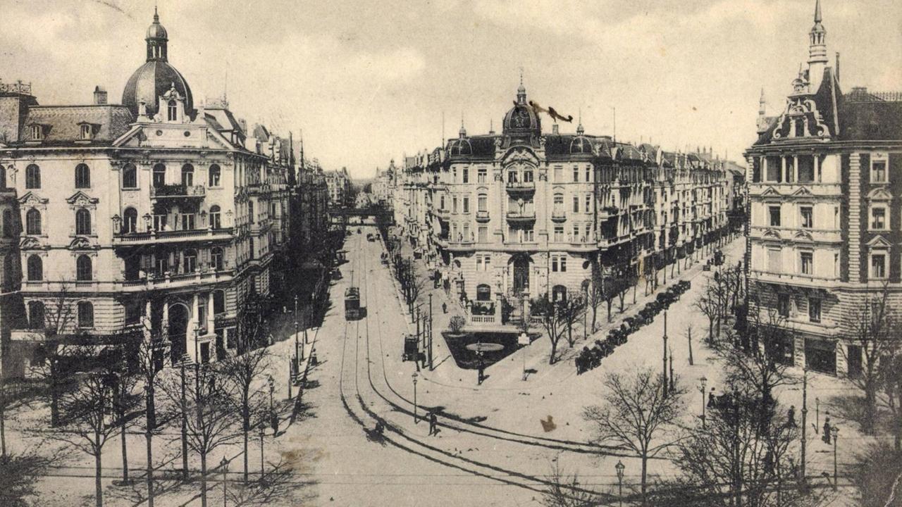 Der Kurfürstendamm in Berlin im frühen 20. Jahrhundert Der Kurfürstendamm in Berlin im frühen 20. Jahrhundert
