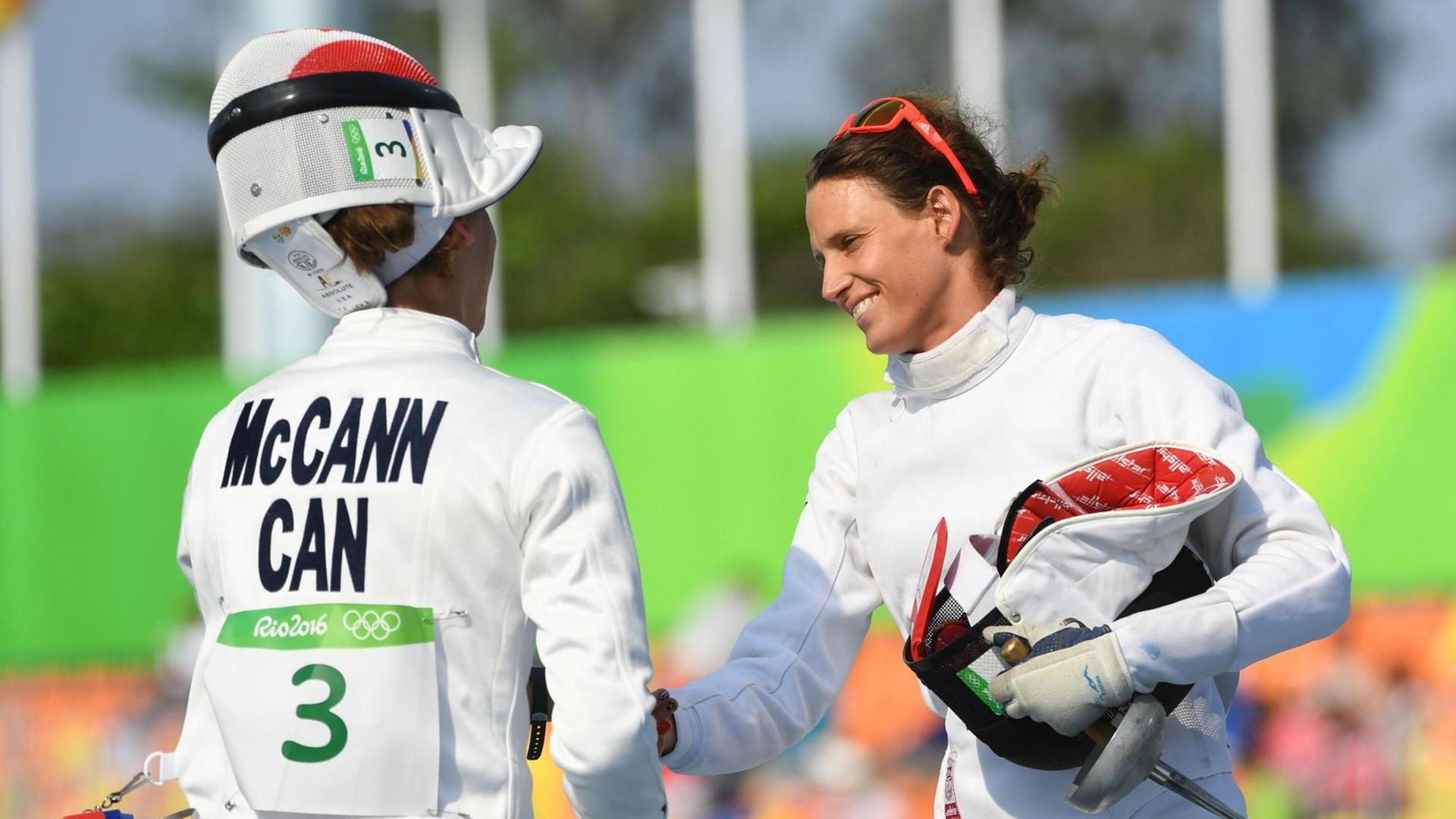 Moderner Fünfkampf: Lena Schöneborn während der Olympischen Spiele 2016 in Rio. Moderner Fünfkampf: Lena Schöneborn während der Olympischen Spiele 2016 in Rio.