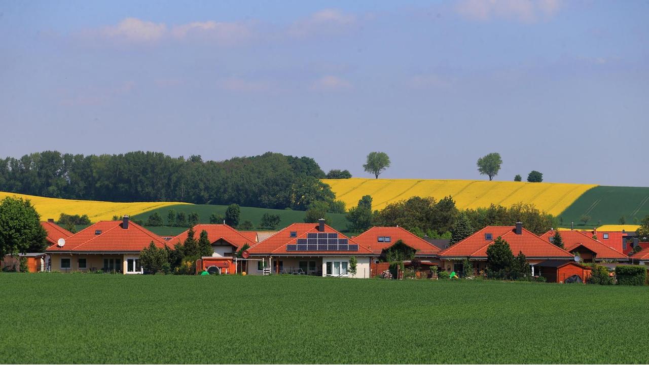 Wohnhäuser in Gersdorf (Sachsen-Anhalt), aufgenommen am 17.05.2013. Wohnhäuser in Gersdorf (Sachsen-Anhalt), aufgenommen am 17.05.2013.