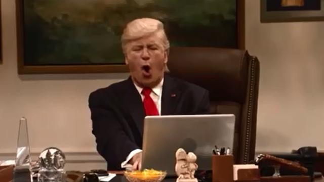 "Saturday Night Live"-Entertainer Alec Baldwin als US-Präsident Donald Trump.