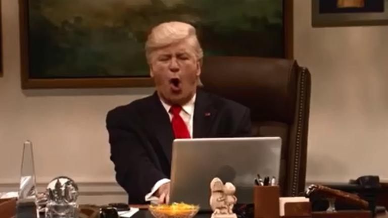"Saturday Night Live"-Entertainer Alec Baldwin als US-Präsident Donald Trump. "Saturday Night Live"-Entertainer Alec Baldwin als US-Präsident Donald Trump.