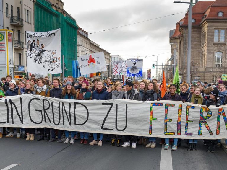 Demonstration zum einjährigen Jubiläum von Fridays For Future in Berlin.