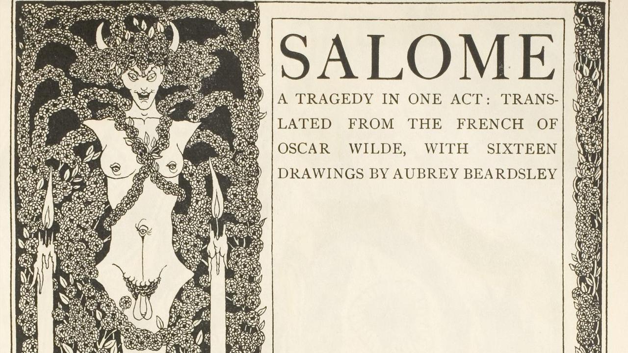 Titelblatt von Oscar Wildes "Salomé", illustriert von Aubrey Beardsley