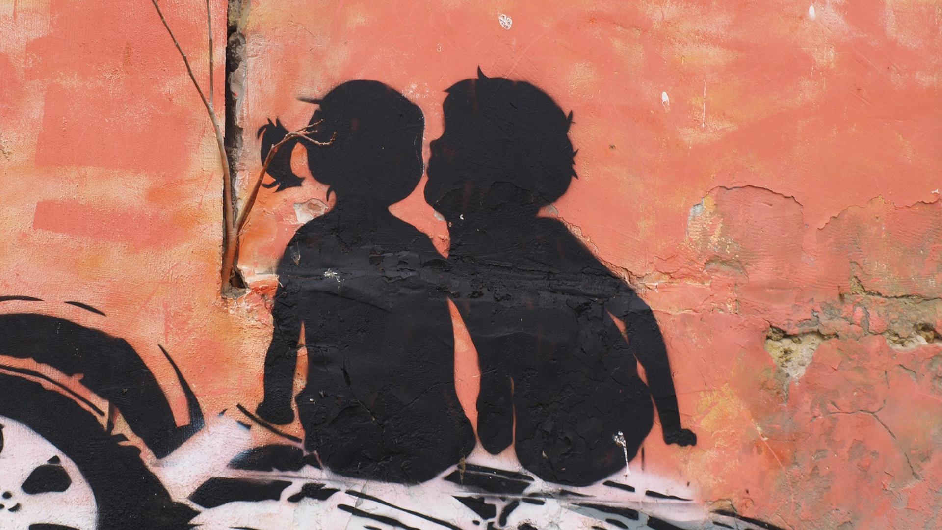 Blick auf ein Grafitti in Tel Aviv Blick auf ein Grafitti in Tel Aviv