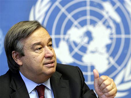 UNO-Flüchtlingskommissar Antonio Guterres UNO-Flüchtlingskommissar Antonio Guterres