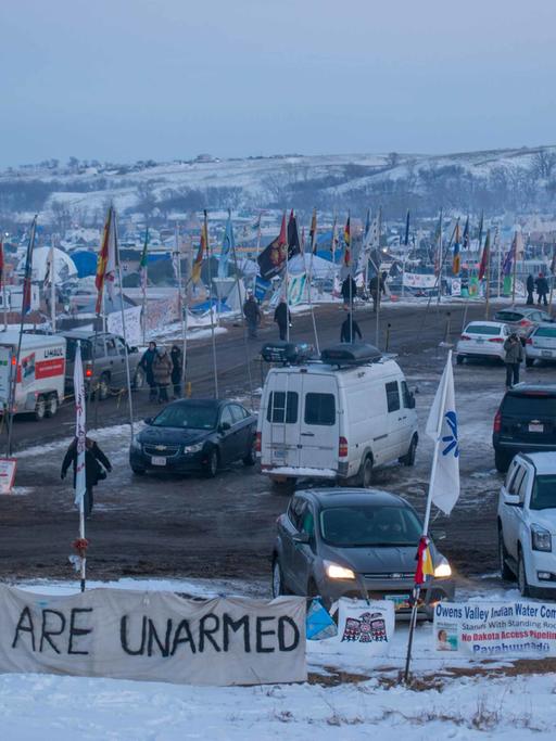 Das Protestcamp von Ureinwohnern und Umweltschützern in Standing Rock (North Dakota, USA)