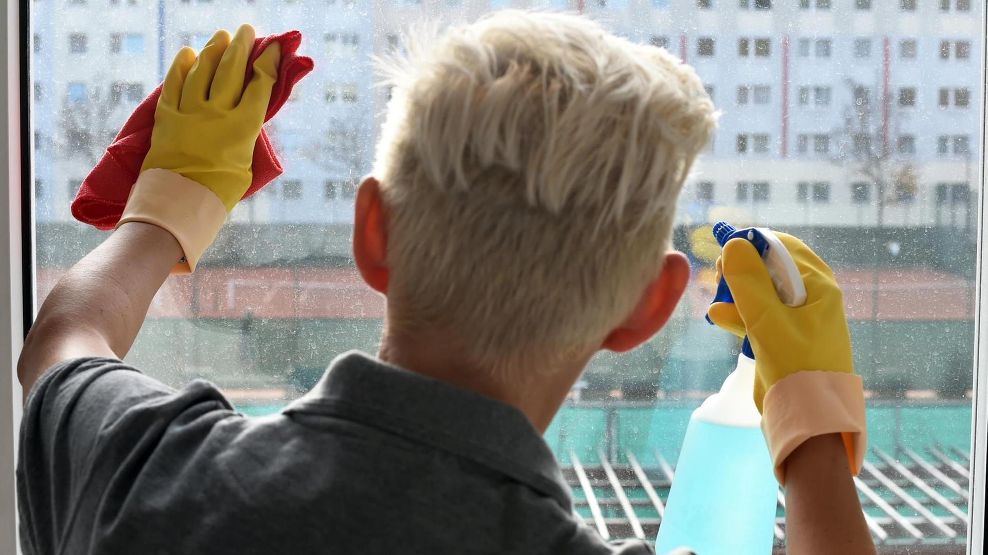Eine Reinigungskraft vom Online-Reinigungsdienst Homejoy putzt am 04.11.2014 in einer Wohnung in Berlin. Eine Reinigungskraft vom Online-Reinigungsdienst Homejoy putzt am 04.11.2014 in einer Wohnung in Berlin.