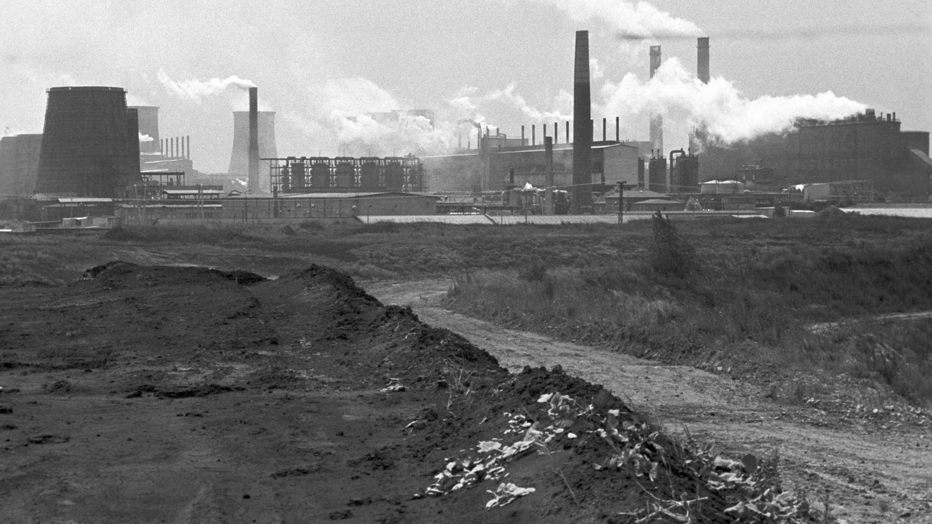 Braunkohleveredelungswerk Espenhain im Sommer 1990 Braunkohleveredelungswerk Espenhain im Sommer 1990