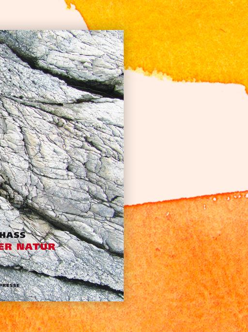 Cover "Nach der Natur" von Robert Hass auf orangenem Hintergrund.