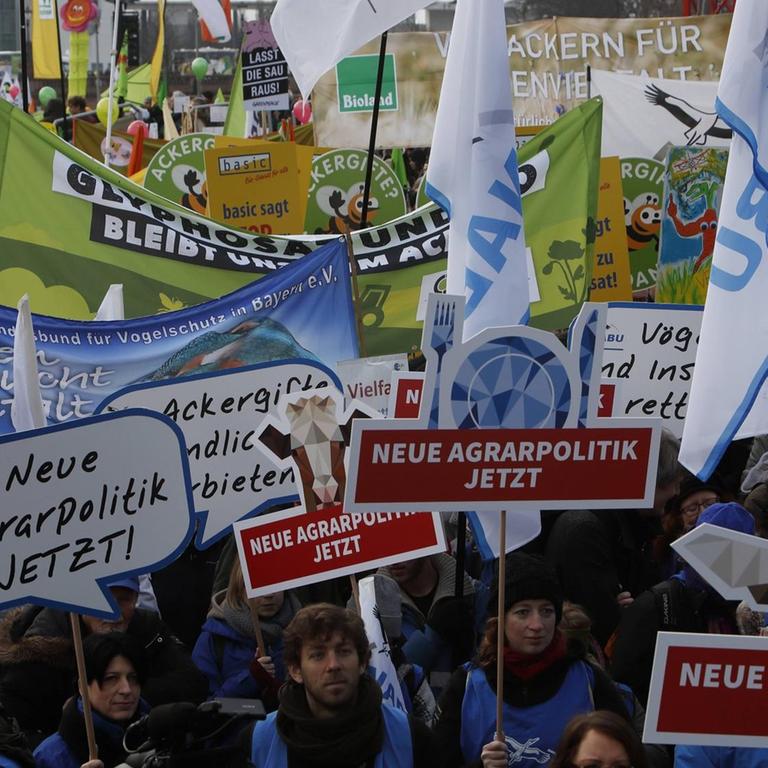 Zehntausende demonstrieren in Berlin für eine andere Landwirtschaft