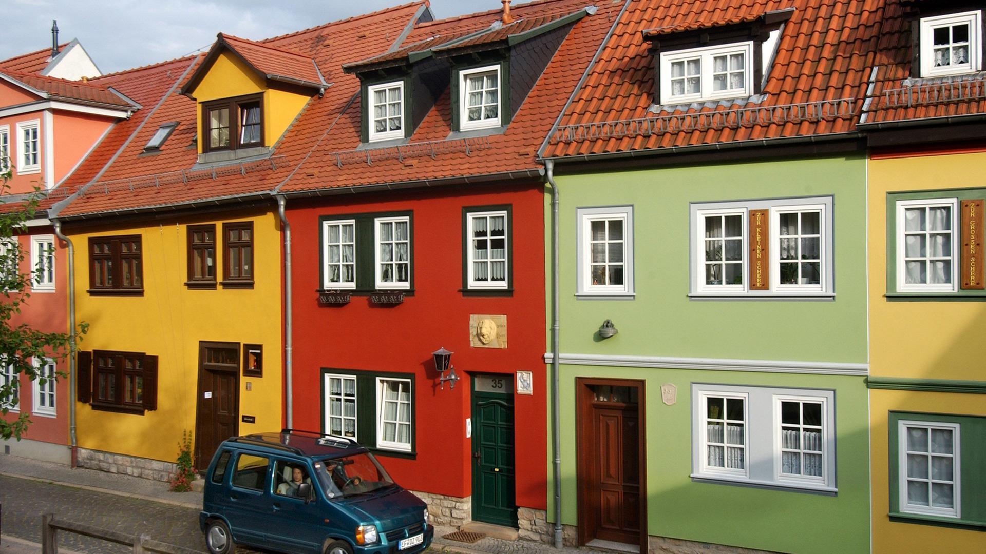 Das Erfurter Andreasviertel bietet heute liebevoll sanierte Häuser. Das Erfurter Andreasviertel bietet heute liebevoll sanierte Häuser.