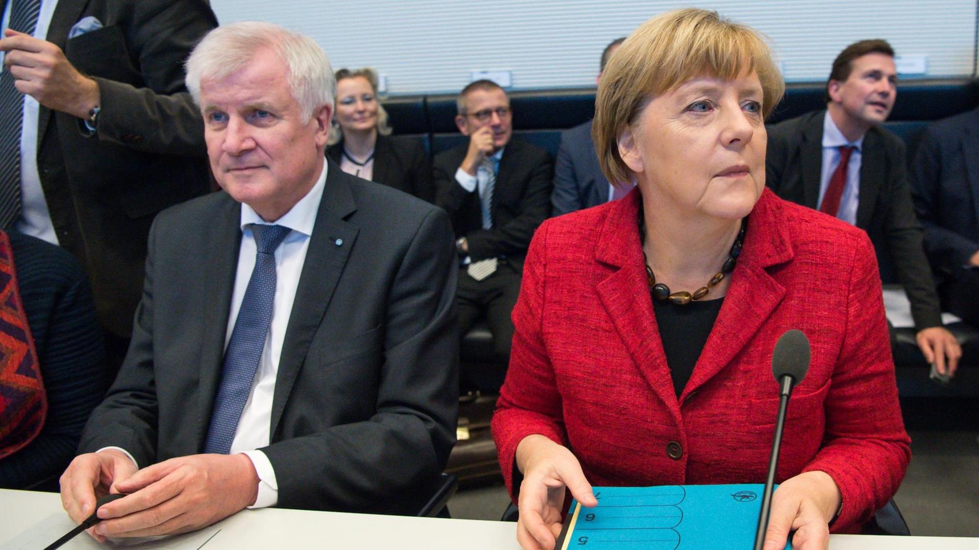 Horst Seehofer und Angela Merkel Horst Seehofer und Angela Merkel