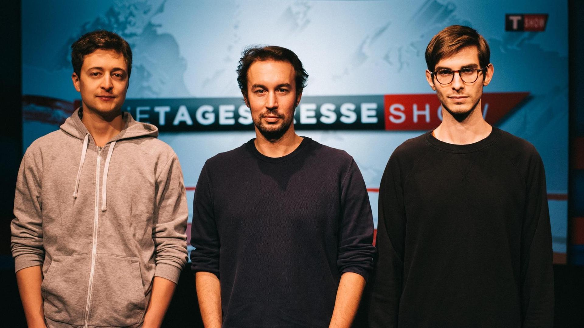 Die drei von der "Tagespresse Show": Fritz Jergitsch, Jürgen Marschal und Sebastian Huber Die drei von der "Tagespresse Show": Fritz Jergitsch, Jürgen Marschal und Sebastian Huber