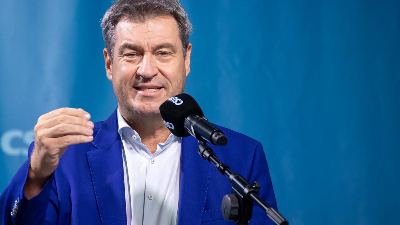 Der CSU-Parteivorsitzende und bayerische Ministerpräsident Markus Söder