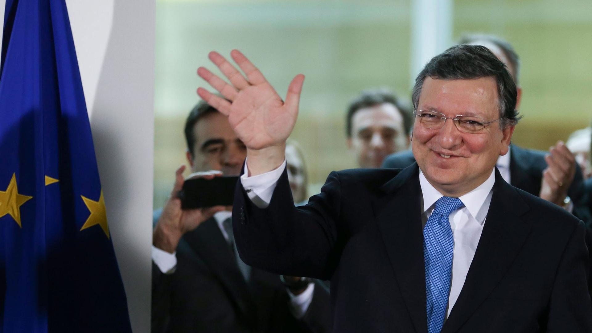 José Manuel Barroso bei seinem Abschied als Präsident der EU-Kommission in Brüssel José Manuel Barroso bei seinem Abschied als Präsident der EU-Kommission in Brüssel