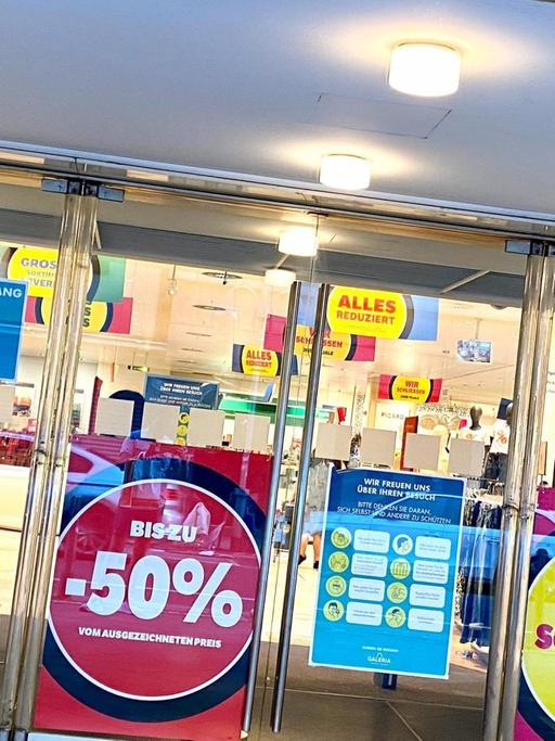 Ausverkauf bei Galeria Karstadt Kaufhof