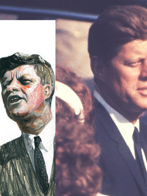 John F. Kennedy beim Besuch in Berlin am 26.6.1963