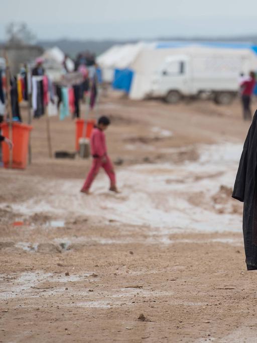 Flüchtlinge aus Syrien in einem Aufnahmelager
