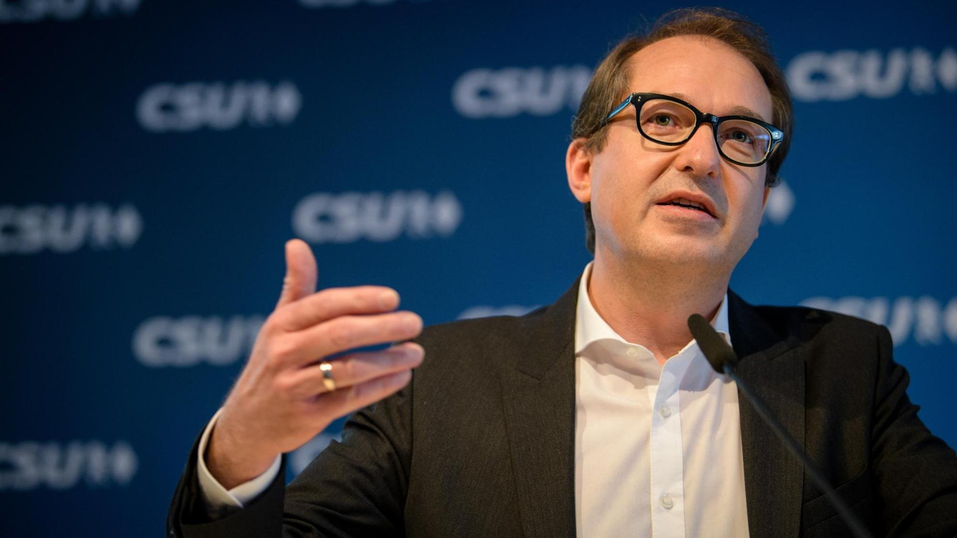 CSU-Landesgruppenchef Alexander Dobrindt CSU-Landesgruppenchef Alexander Dobrindt