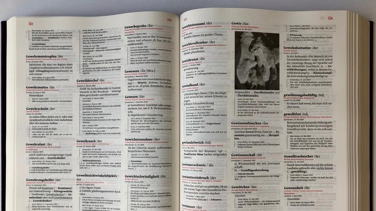 2547286115_Thesaurus aufgeschlagen.jpg
Aufgeklapptes Buch "Thesaurus rex" aus dem Luzerner "Verlag Der gesunde Menschenversand", ein Wörterbuch der Wortschöpfungen. 2547286115_Thesaurus aufgeschlagen.jpg
Aufgeklapptes Buch "Thesaurus rex" aus dem Luzerner "Verlag Der gesunde Menschenversand", ein Wörterbuch der Wortschöpfungen.