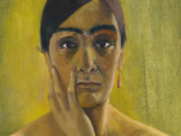 Anita Rée: Selbstbildnis. Öl auf Leinwand. 66 x 60,8 cm.