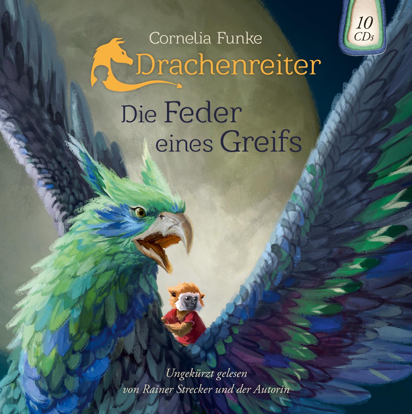 Cornelia Funke,"Drachenreiter: Die Feder eines Greifs", Cover