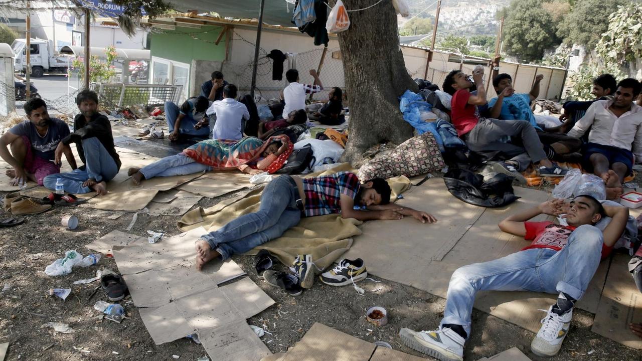 Flüchtlinge aus dem Nahen Osten in Bodrum (Türkei) Flüchtlinge aus dem Nahen Osten in Bodrum (Türkei)