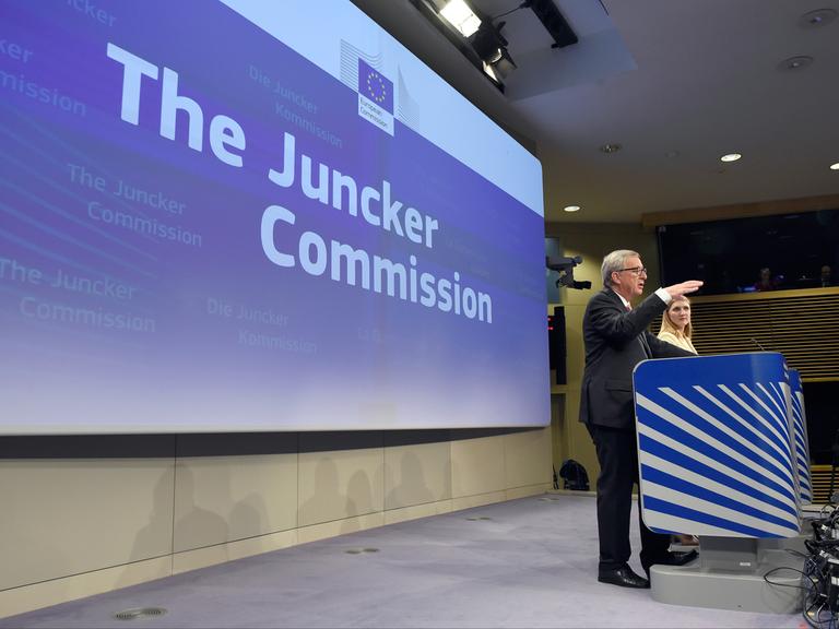 Jean-Claude Juncker bei der Vorstellung der neuen EU-Kommission