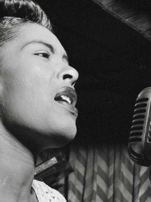 Die Sängerin Billie Holiday