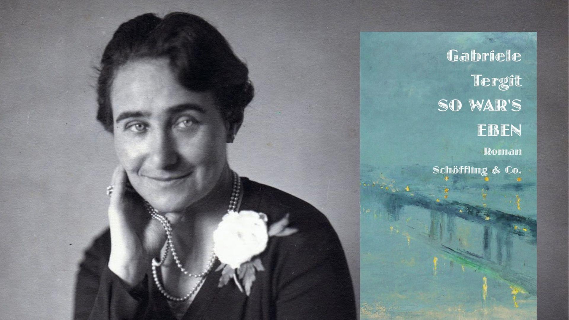 Gabriele Tergit, um 1924 und ihr Buch "So war's eben" Gabriele Tergit, um 1924 und ihr Buch "So war's eben"