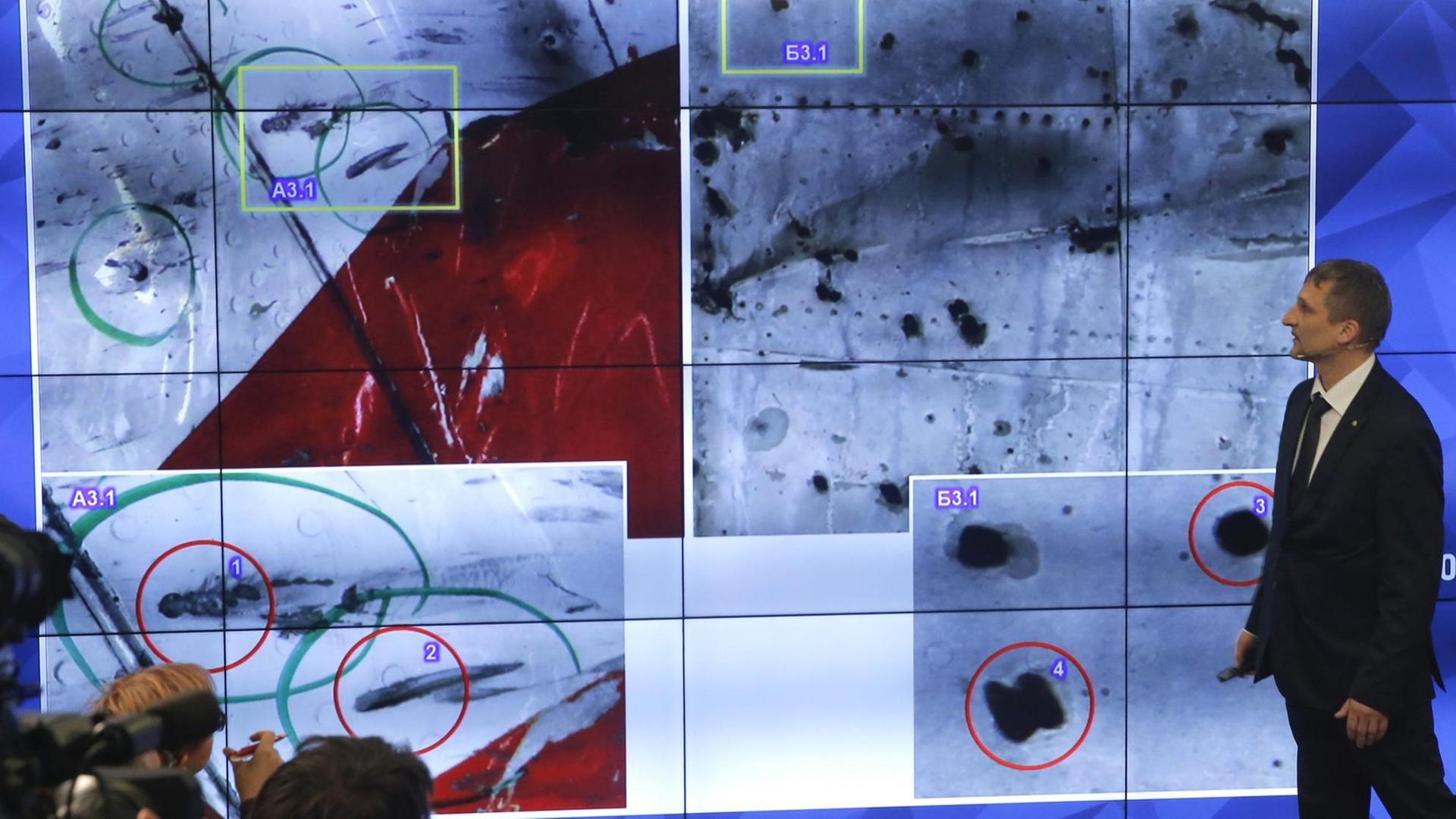 Präsentation der Ergebnisse einer russischen Untersuchungskommission in Zusammenarbeit mit dem russischen Rüstungskonzern Almaz-Antey, zum Absturz der MH17 am 28.09.2016 Präsentation der Ergebnisse einer russischen Untersuchungskommission in Zusammenarbeit mit dem russischen Rüstungskonzern Almaz-Antey, zum Absturz der MH17 am 28.09.2016