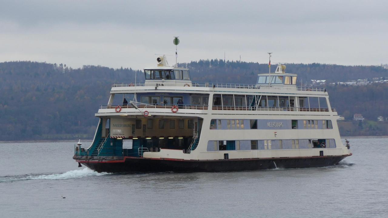 Die Fähre FS Meersburg am Bodensee Die Fähre FS Meersburg am Bodensee