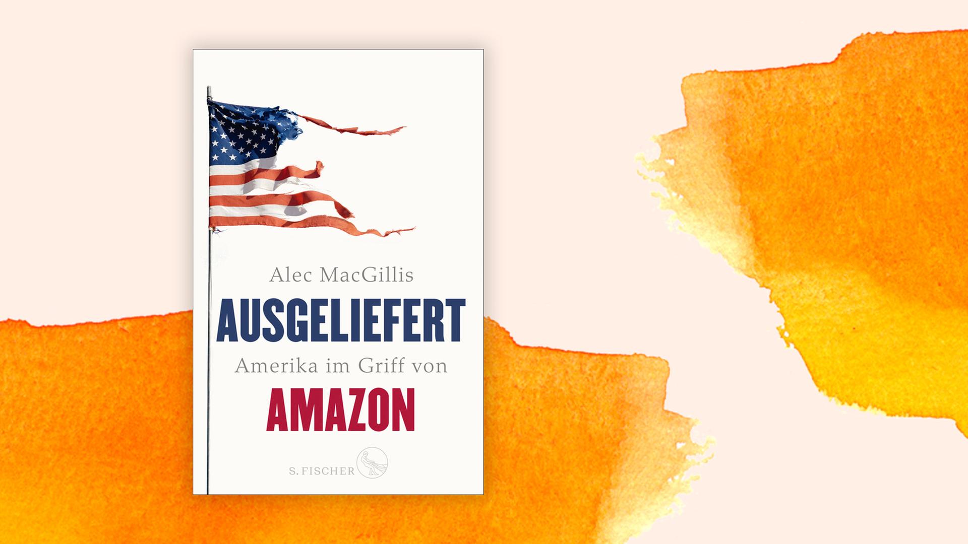 Das Buchcover "Ausgeliefert" von Alec MacGillis ist vor einem grafischen Hintergrund zu sehen. Das Buchcover "Ausgeliefert" von Alec MacGillis ist vor einem grafischen Hintergrund zu sehen.