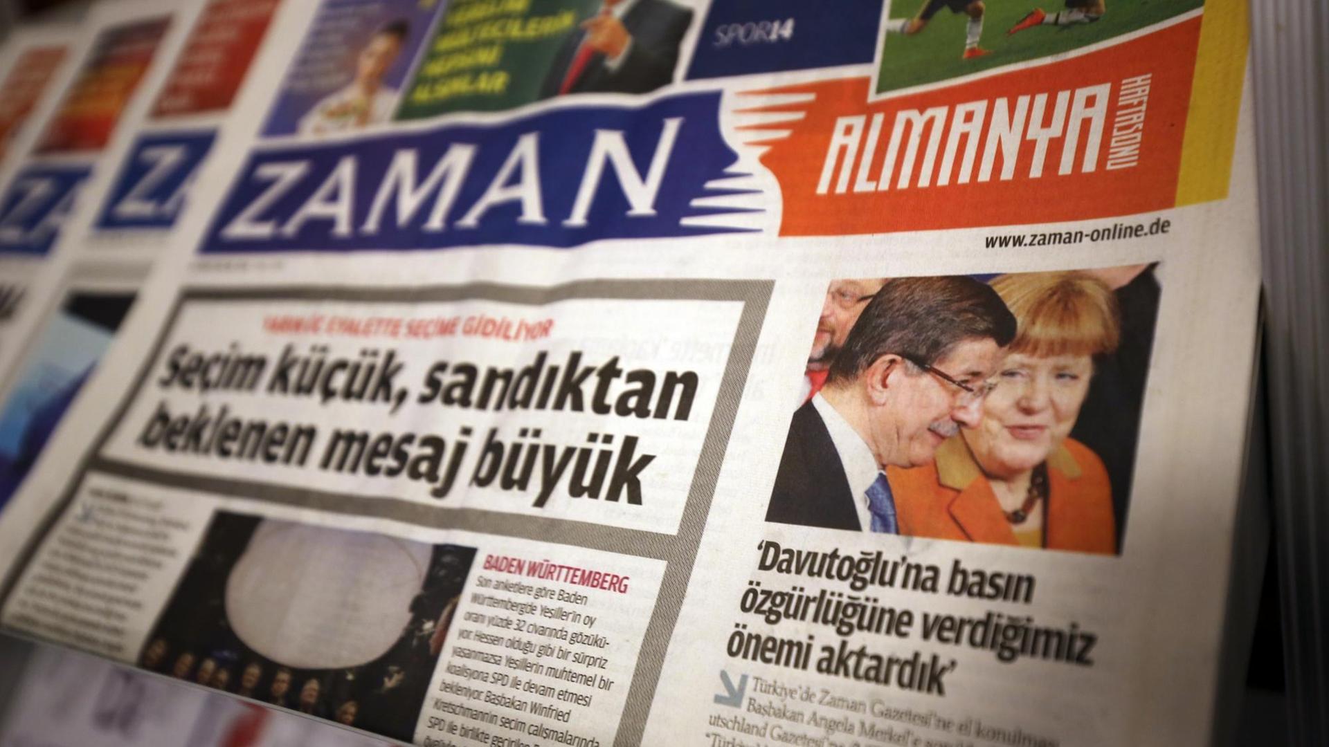 Die Titelseite einer Ausgabe der türkischen Tageszeitung Zaman