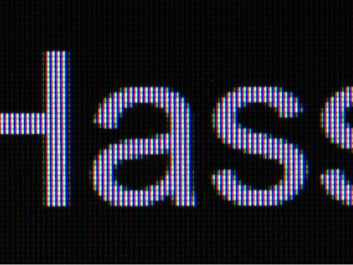 Der Hashtag #HASS auf dem Bildschirm eines Computers.