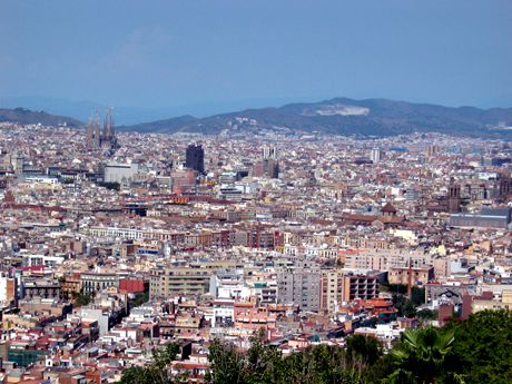 Blick auf die katalanische Metropole Barcelona Blick auf die katalanische Metropole Barcelona