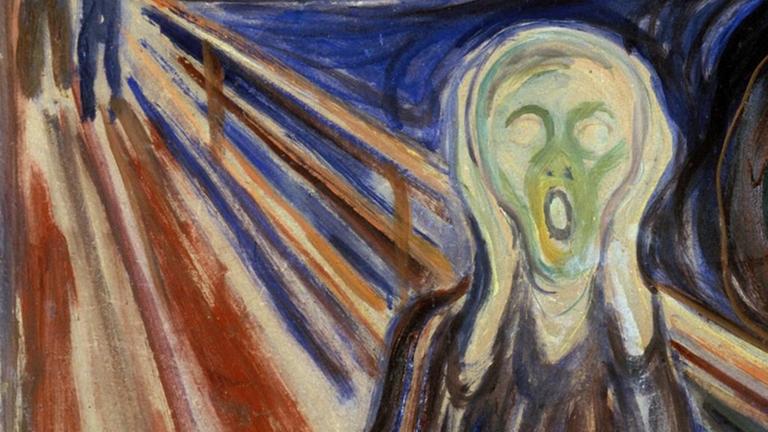 Das Bild "Der Schrei" von dem norwegischen Maler Edvard Munch.