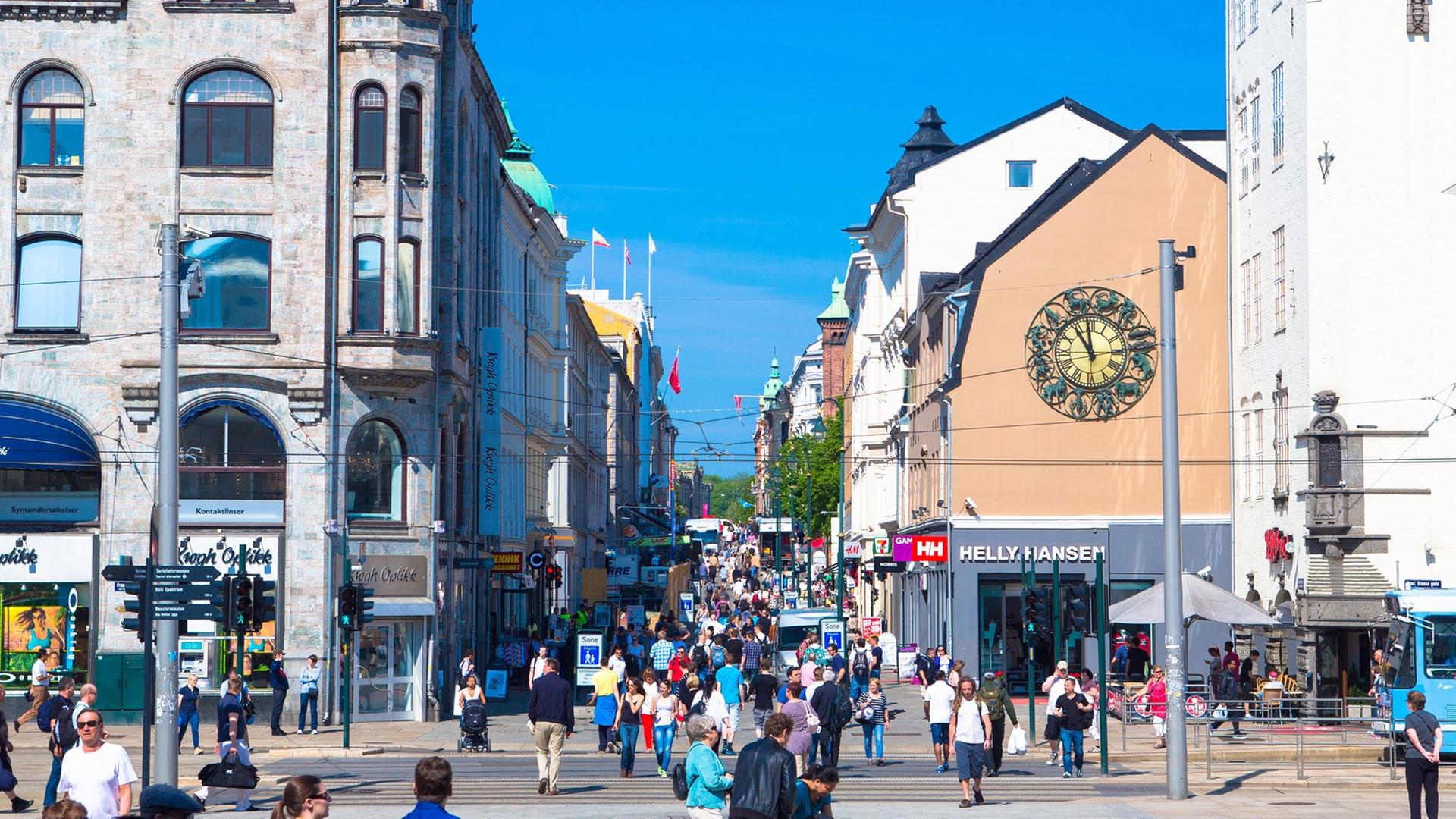 Karl-Johann-Straße in Oslo Karl-Johann-Straße in Oslo