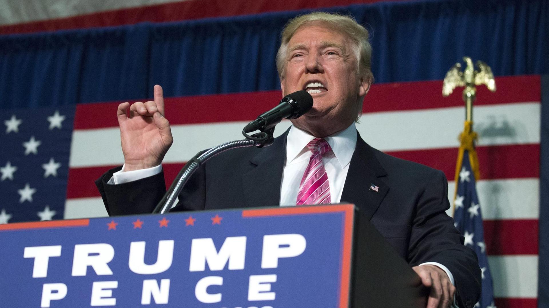 Der US-Präsidentschaftsbewerber der Republikaner, Donald Trump. Der US-Präsidentschaftsbewerber der Republikaner, Donald Trump.