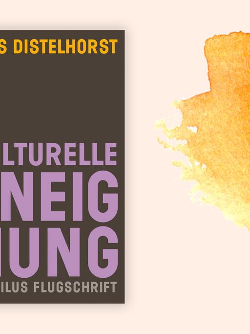 Das Cover von Lars Distelhorsts Buch „Kulturelle Aneignung” vor Deutschlandfunk Kultur Hintergrund.
