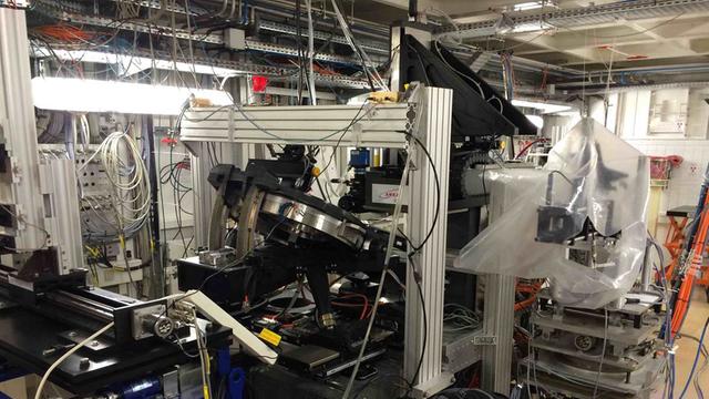 Röntgenkamera in der Europäischen Synchrotronstrahlungsquelle ESRF in Grenoble.