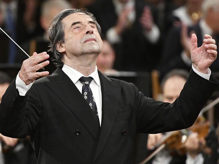 Dirigent Riccardo Muti beim Neujahrskonzerts 2018 der Wiener Philharmoniker