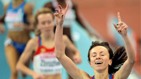 Dopingmissbrauch? Der russischen 800-Meter-Olympiasiegerin Maria Sawinowa droht die Sperre.