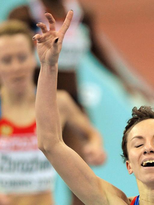 Dopingmissbrauch? Der russischen 800-Meter-Olympiasiegerin Maria Sawinowa droht die Sperre.