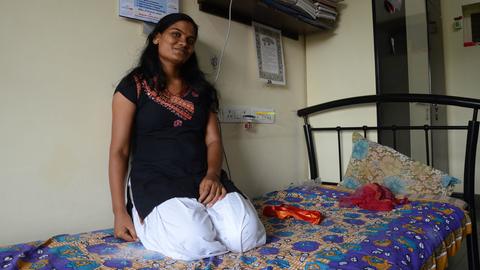 Maya Bhansode in ihrem Wohnheim am Tata Institute of Social Sciences in Mumbai